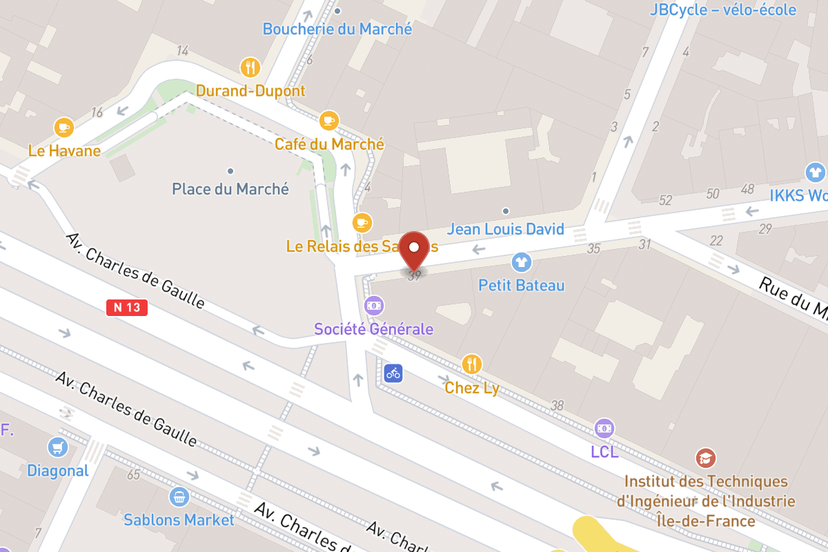 Plan de situation — 39 Rue de Sablonville
