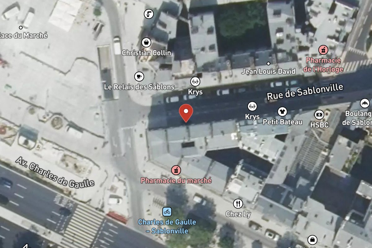 Vue satellite — 39 Rue de Sablonville