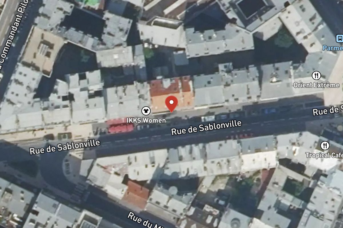 Vue satellite — 42 Rue de Sablonville