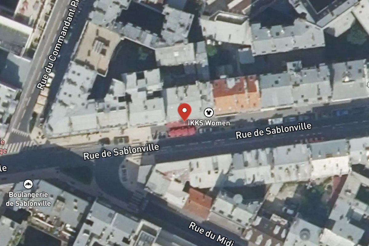 Vue satellite — 46 Rue de Sablonville