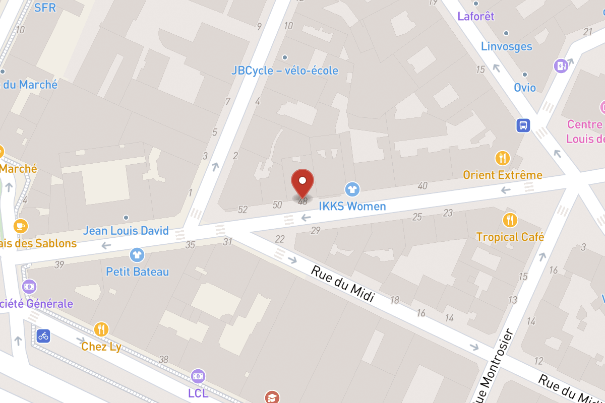 Plan de situation — 48 Rue de Sablonville