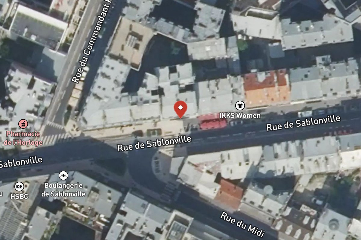 Vue satellite — 48 Rue de Sablonville