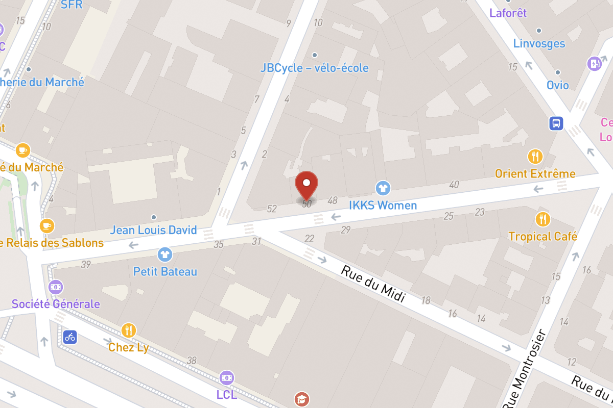 Plan de situation — 50 Rue de Sablonville