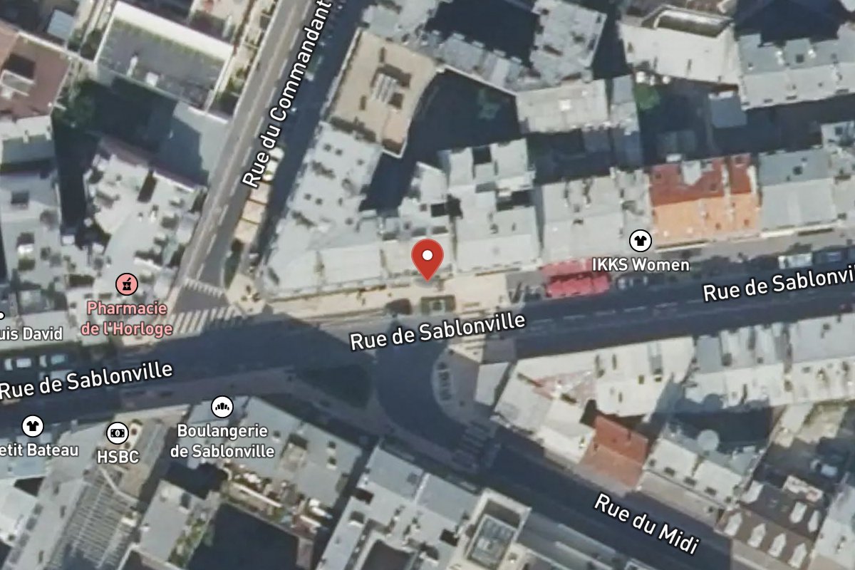 Vue satellite — 50 Rue de Sablonville