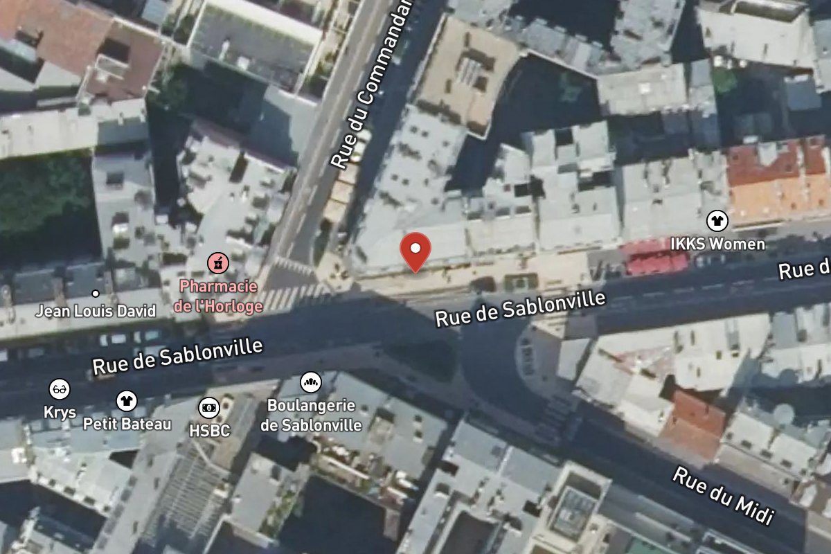 Vue satellite — 52 Rue de Sablonville