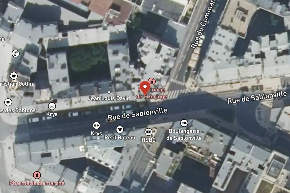 Vue satellite — 54 Rue de Sablonville