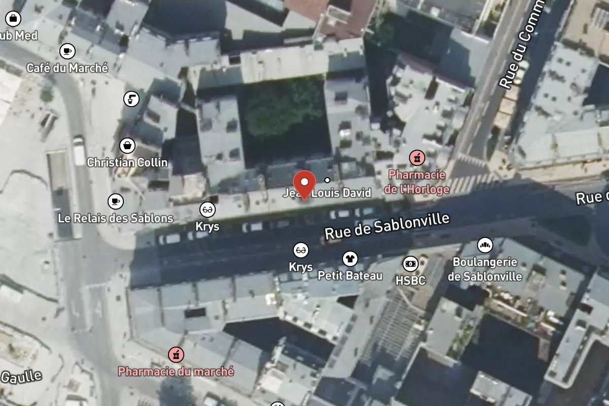 Vue satellite — 56 Rue de Sablonville