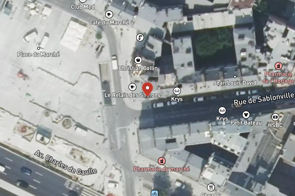 Vue satellite — 62 Rue de Sablonville