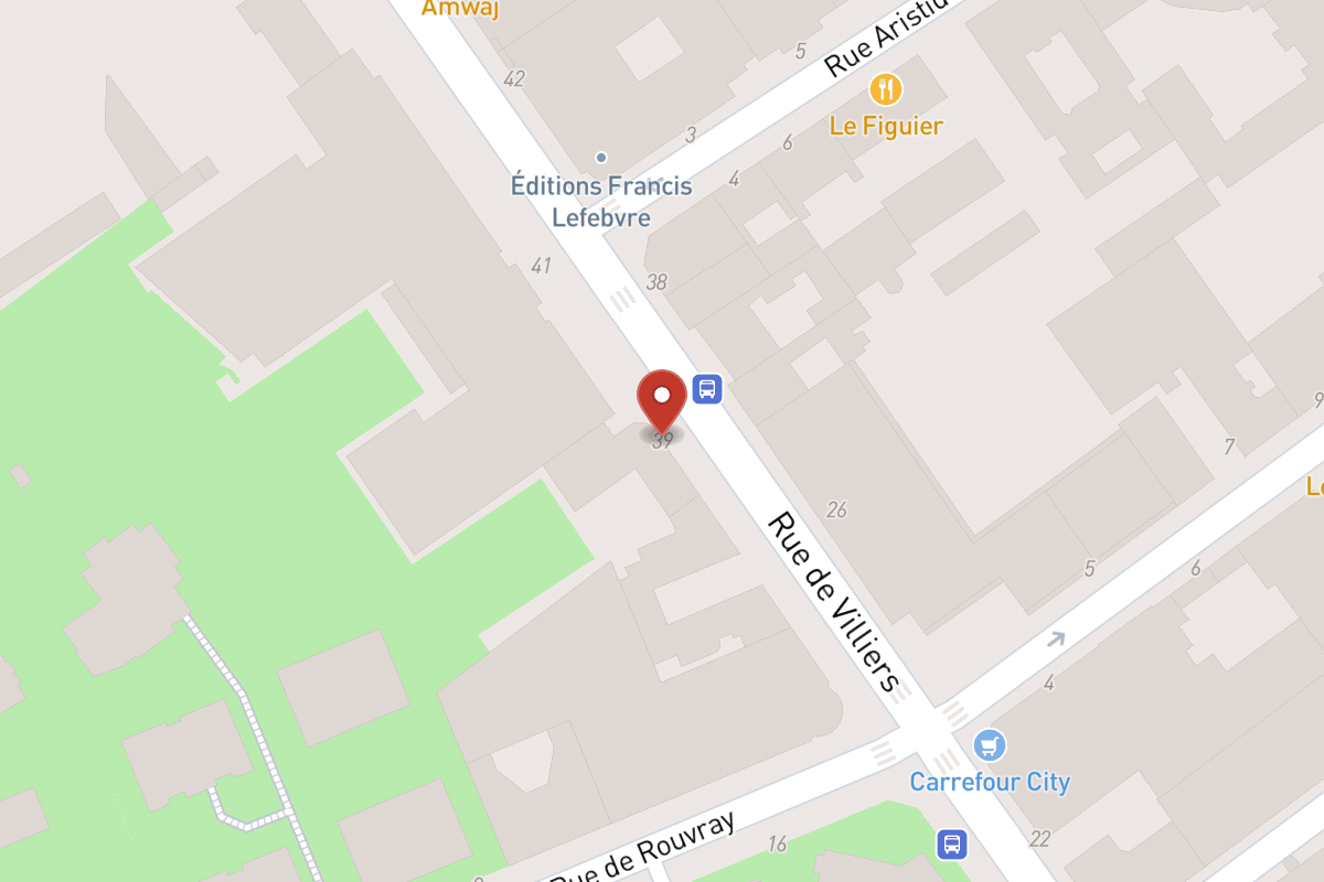 Plan de situation — 39 Rue de Villiers