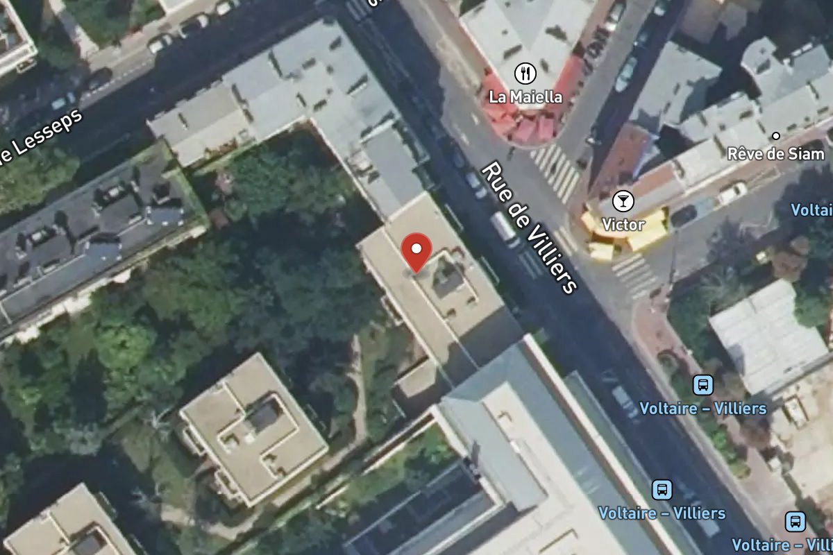 Vue satellite — 49BIS Rue de Villiers