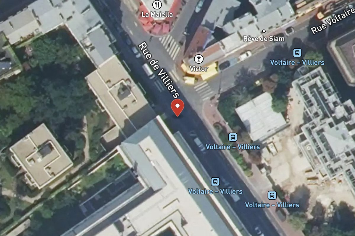 Vue satellite — 49 Rue de Villiers