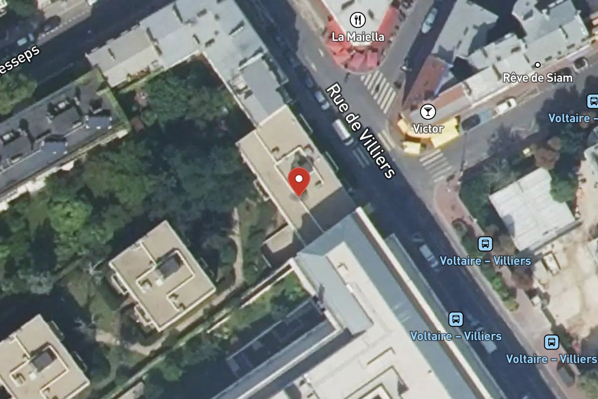 Vue satellite — 51BIS Rue de Villiers