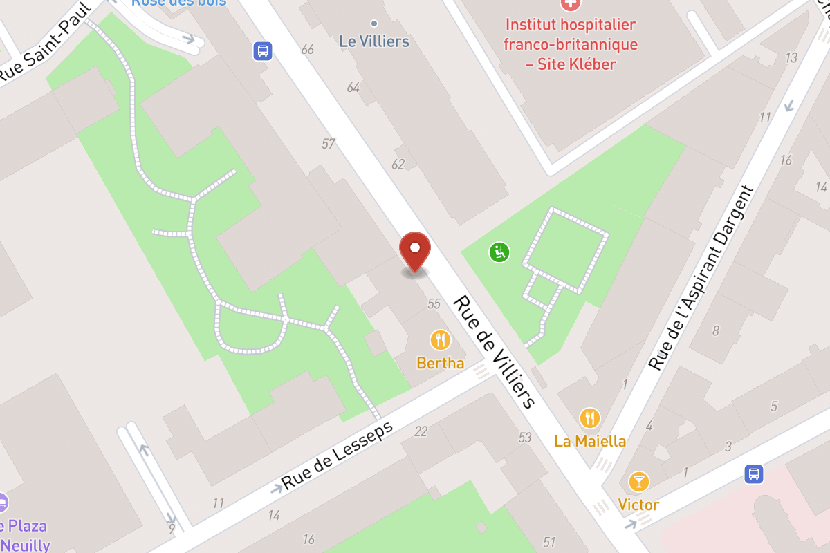 Plan de situation — 55BIS Rue de Villiers