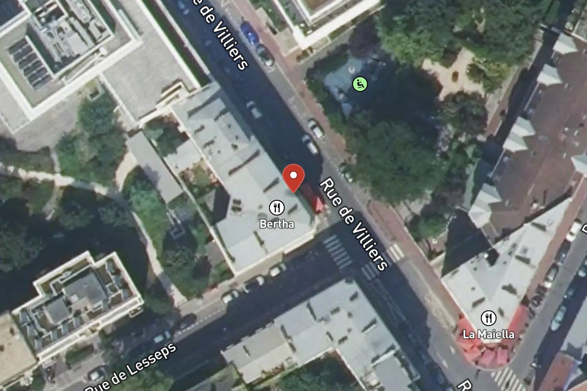 Vue satellite — 55 Rue de Villiers