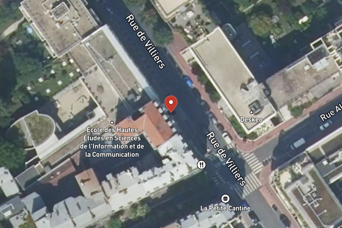 Vue satellite — 75QUATER Rue de Villiers