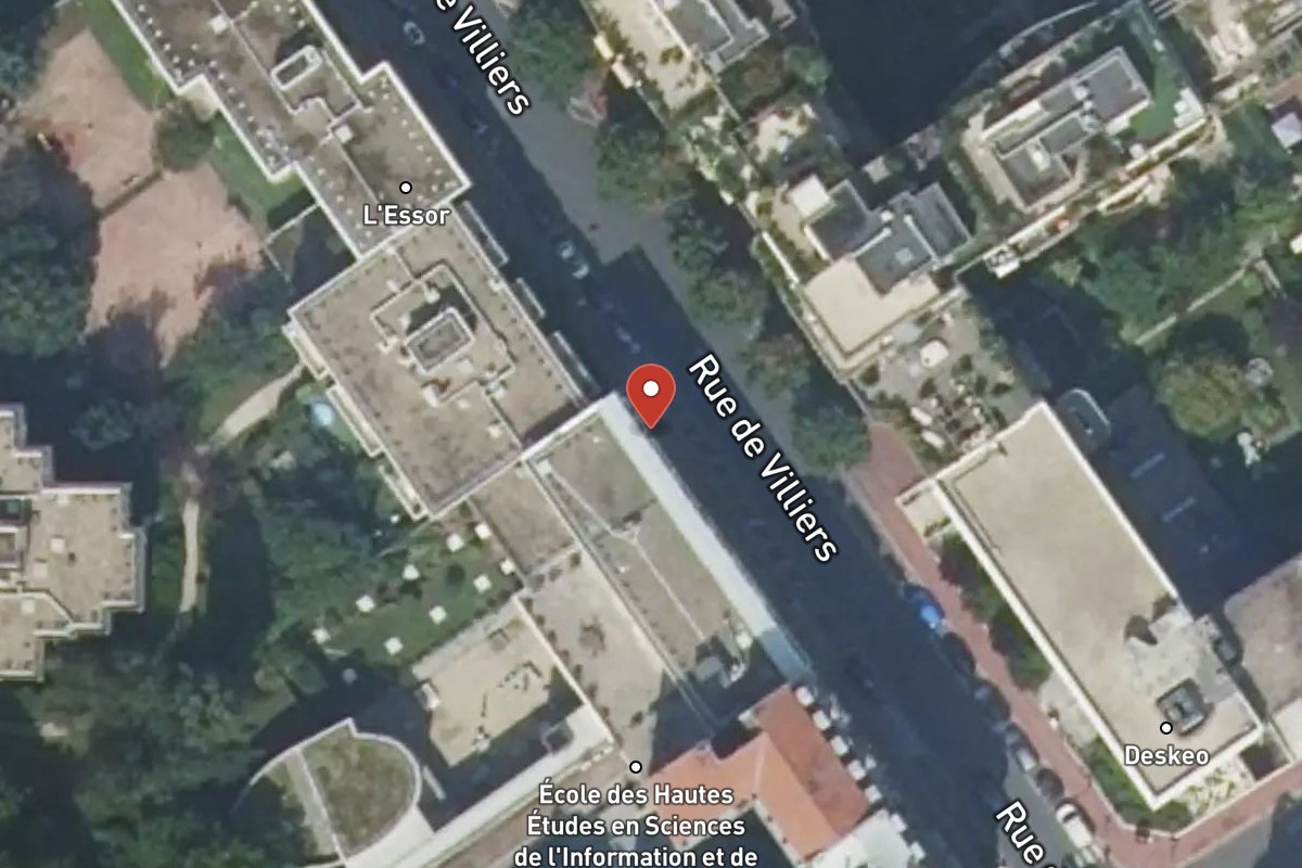 Vue satellite — 77BIS Rue de Villiers