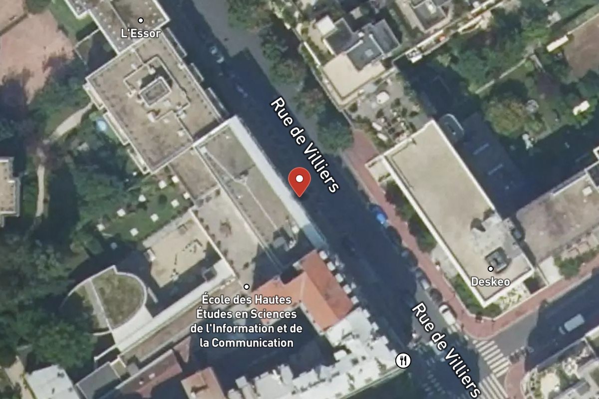 Vue satellite — 77 Rue de Villiers