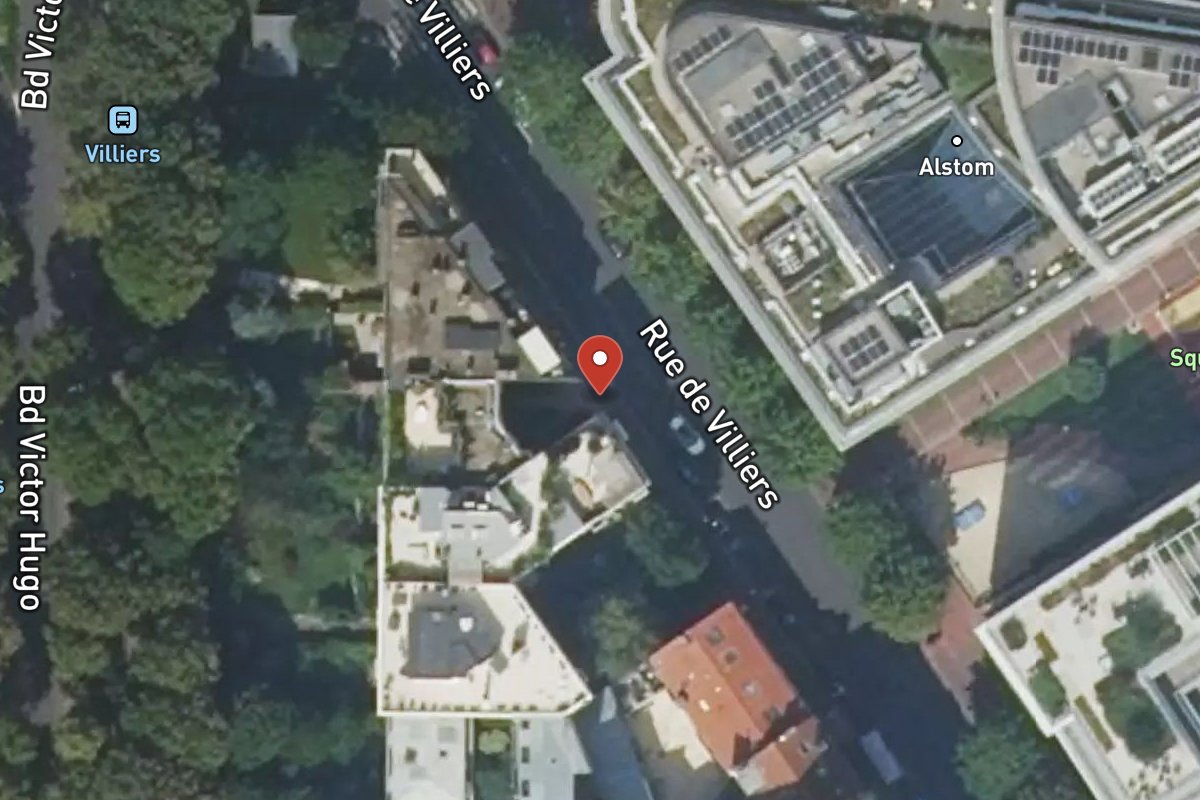 Vue satellite — 89 Rue de Villiers