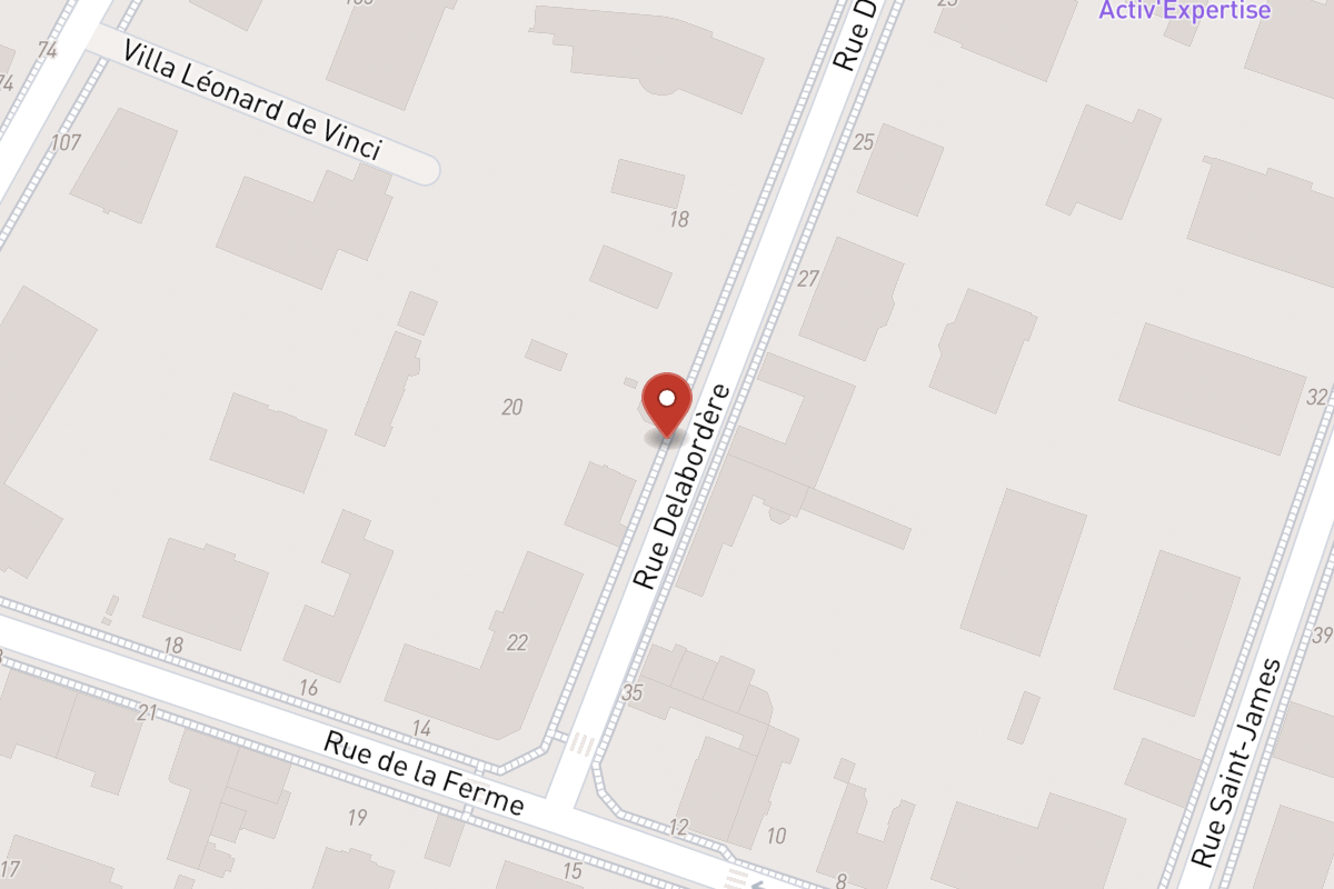 Plan de situation — 20 Rue Delabordére