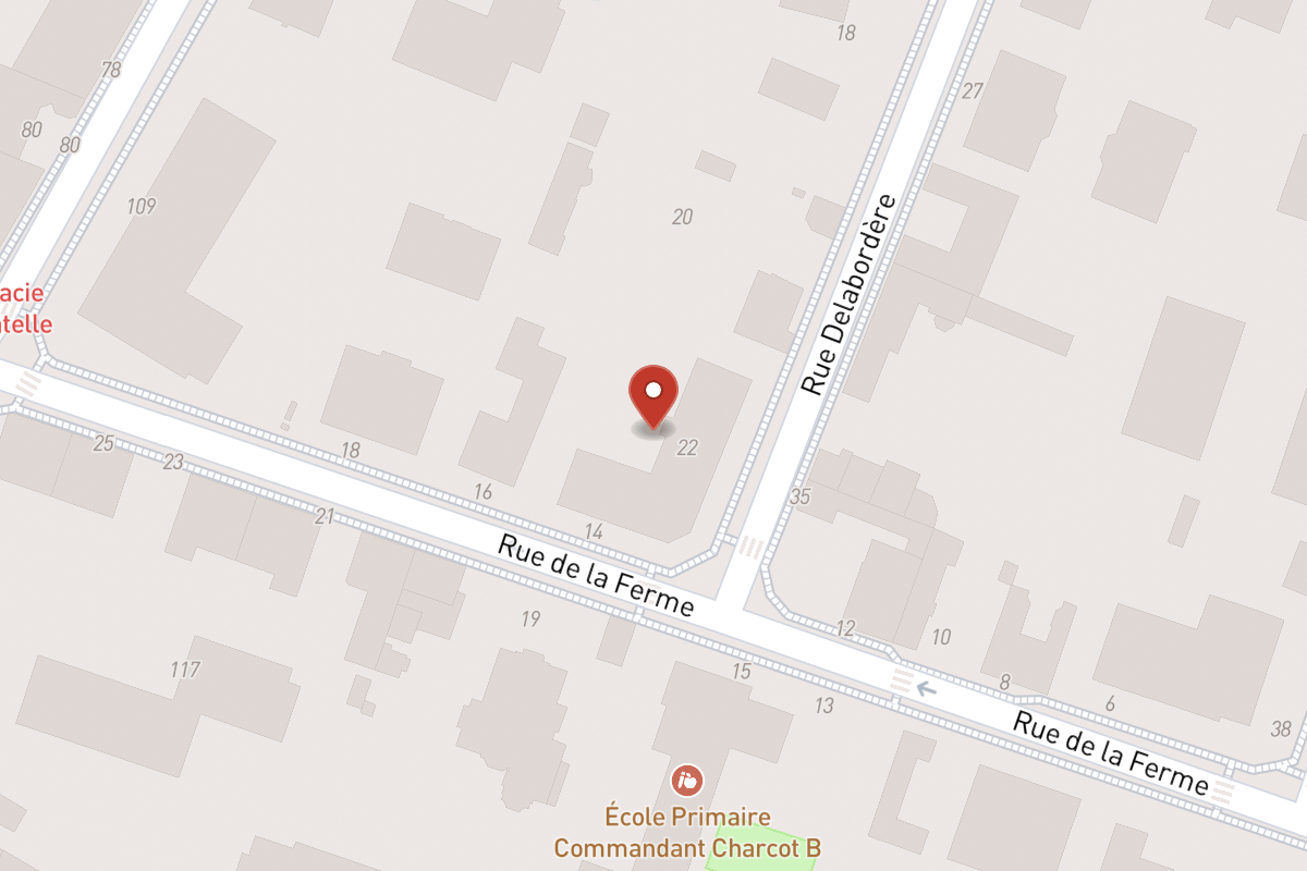 Plan de situation — 22 Rue Delabordére