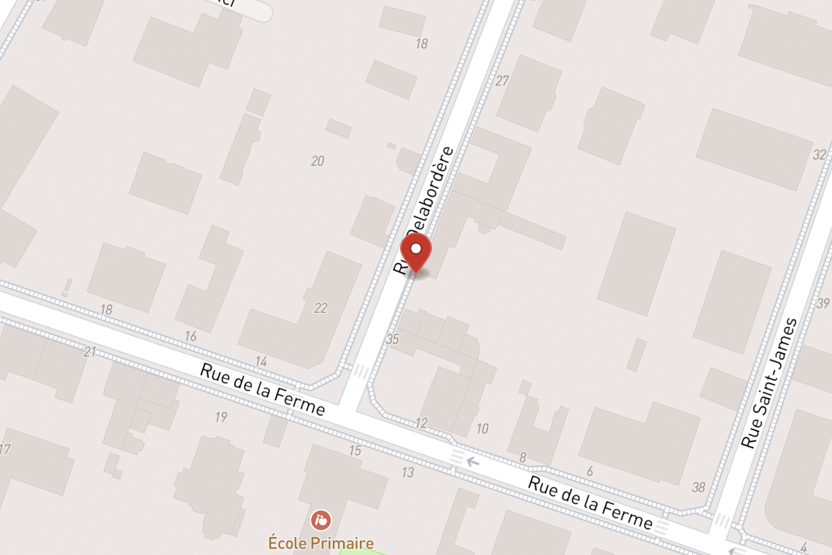Plan de situation — 33 Rue Delabordére