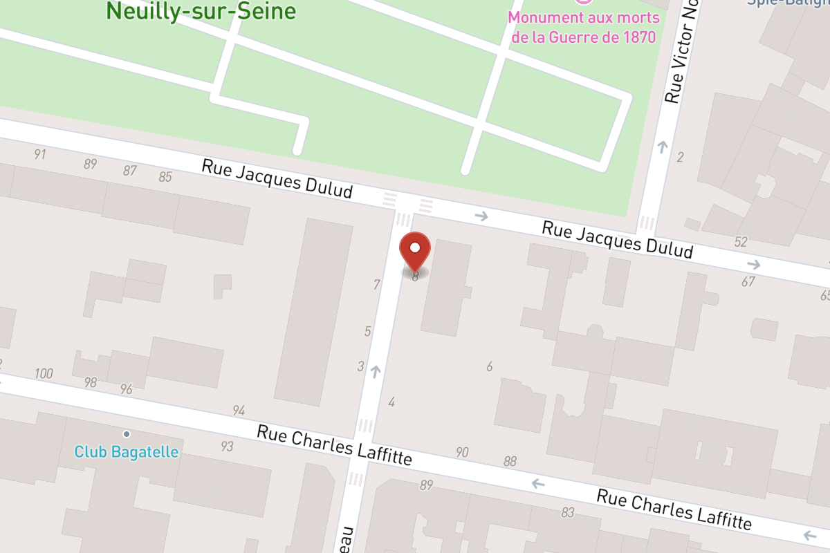 Plan de situation — 8 Rue Deleau