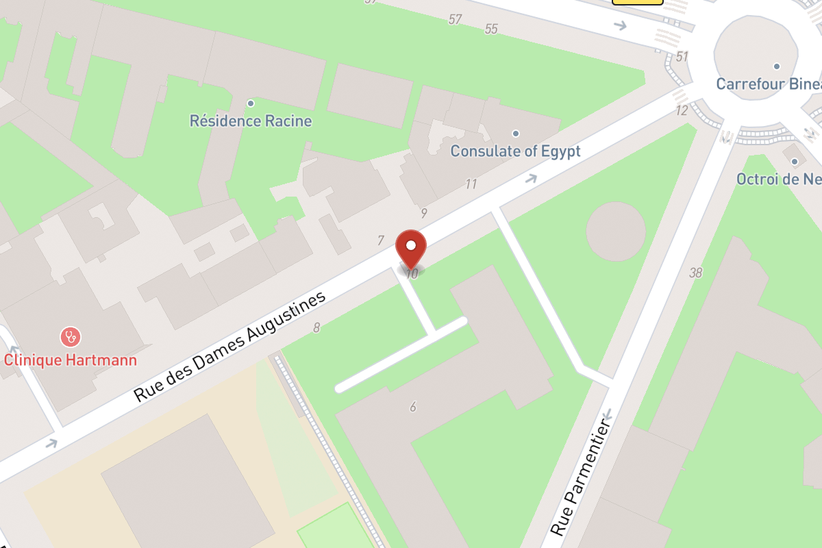 Plan de situation — 10 Rue des Dames Augustines