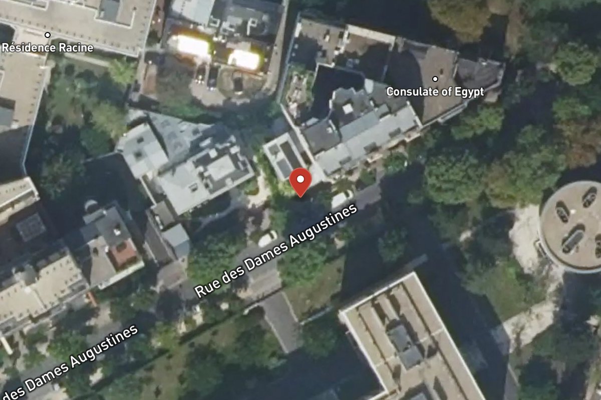 Vue satellite — 9 Rue des Dames Augustines
