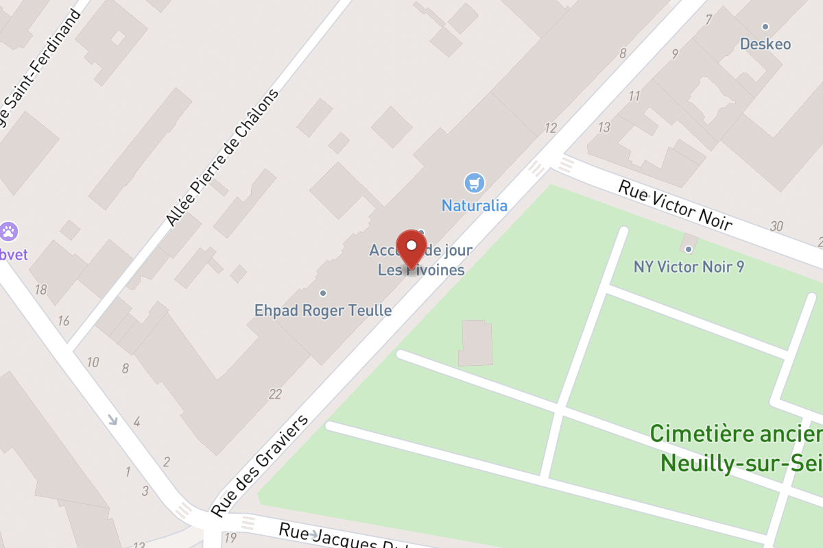 Plan de situation — 16 Rue des Graviers