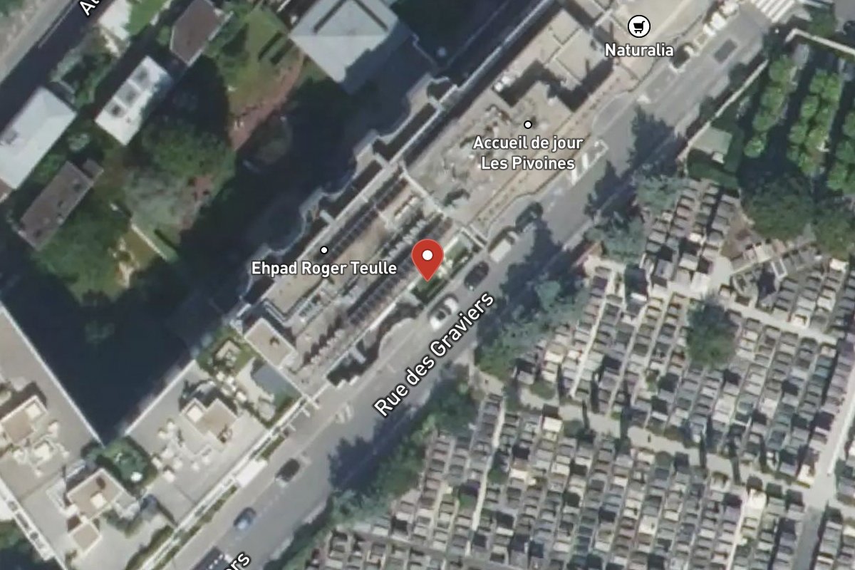 Vue satellite — 18 Rue des Graviers