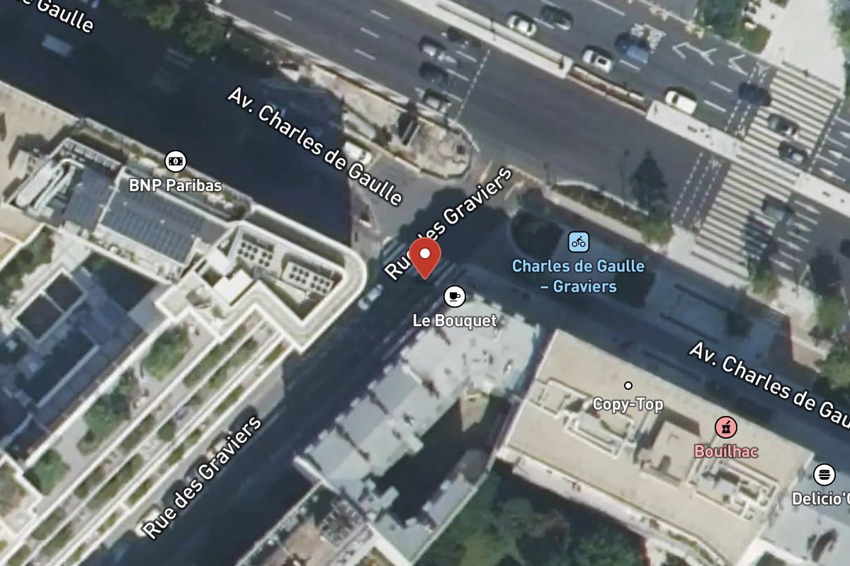 Vue satellite — 1 Rue des Graviers