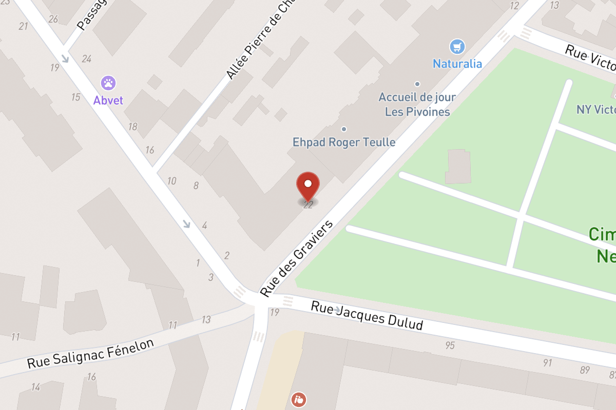 Plan de situation — 22 Rue des Graviers