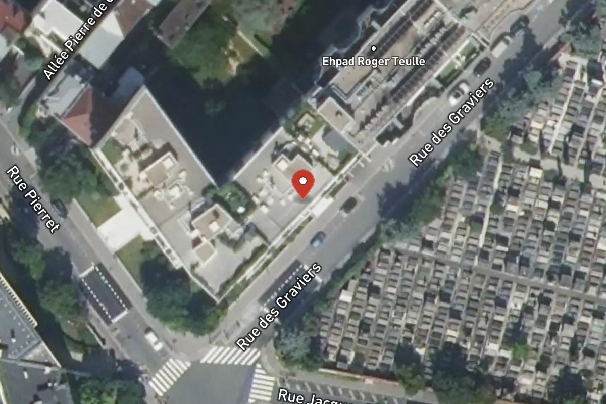 Vue satellite — 22 Rue des Graviers
