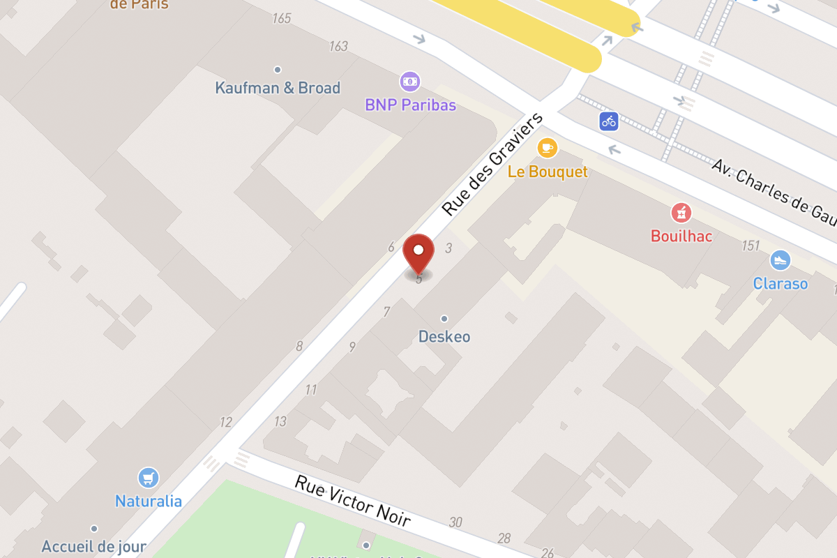 Plan de situation — 5 Rue des Graviers