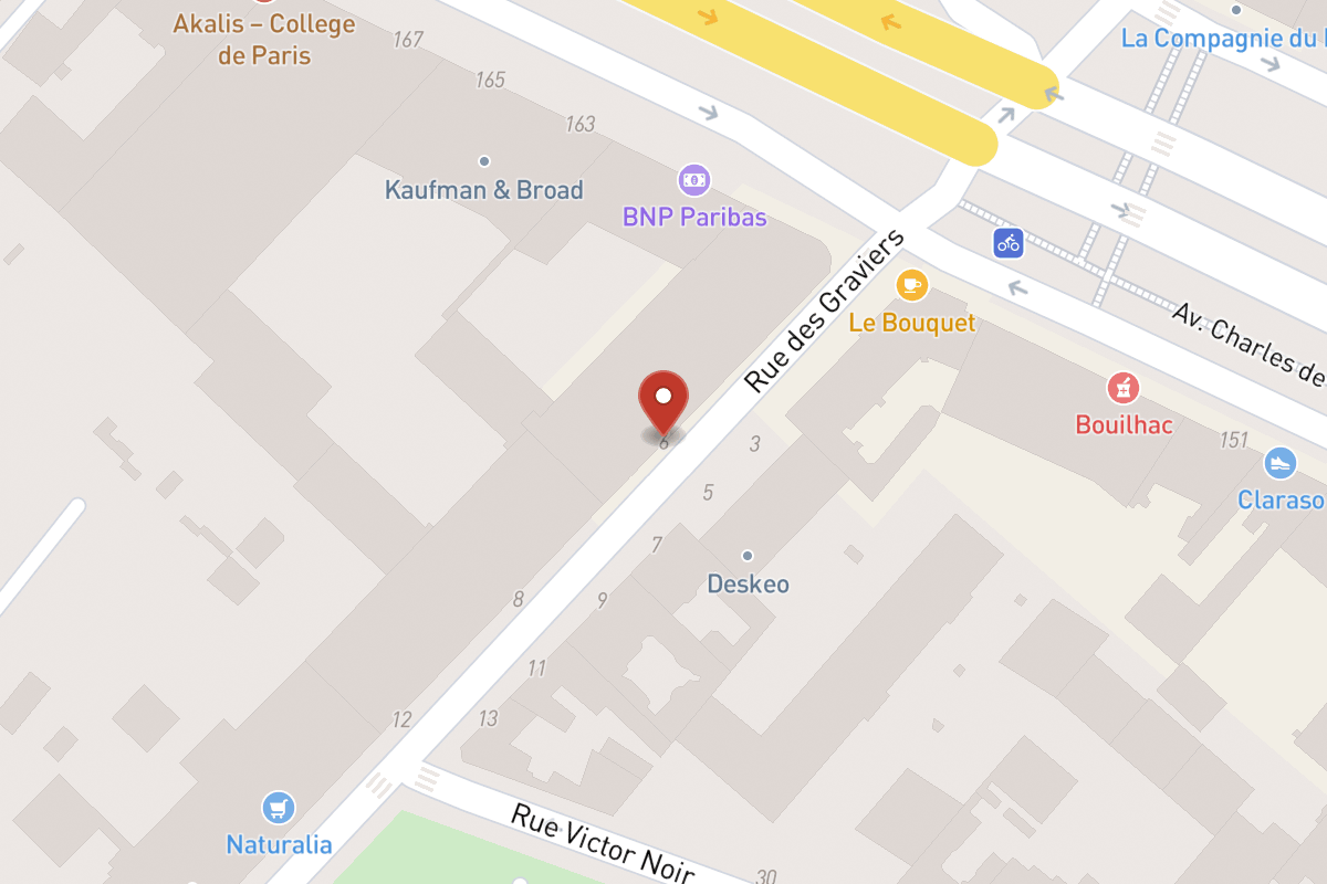 Plan de situation — 6 Rue des Graviers