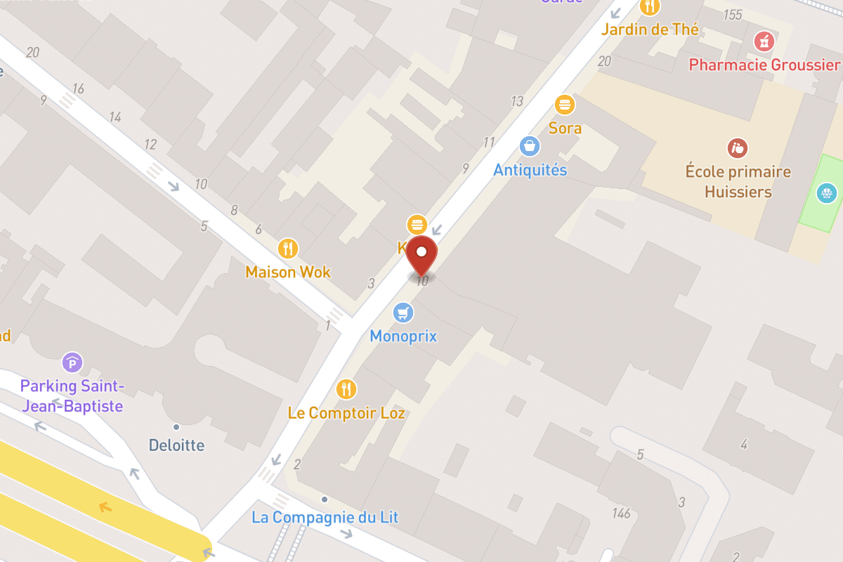 Plan de situation — 10 Rue des Huissiers