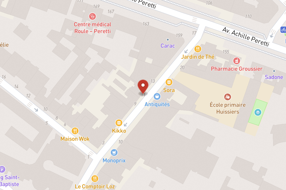 Plan de situation — 11 Rue des Huissiers