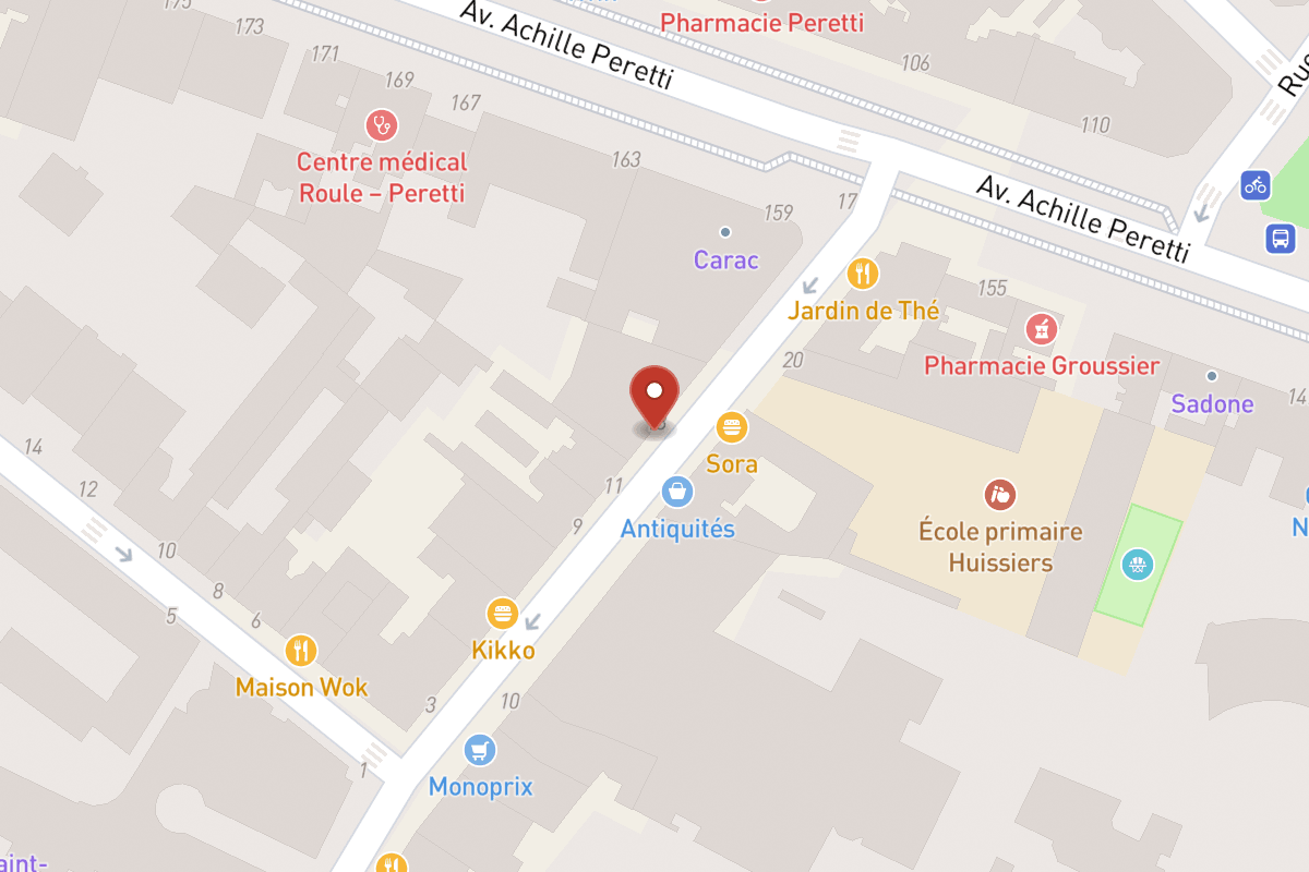 Plan de situation — 13 Rue des Huissiers