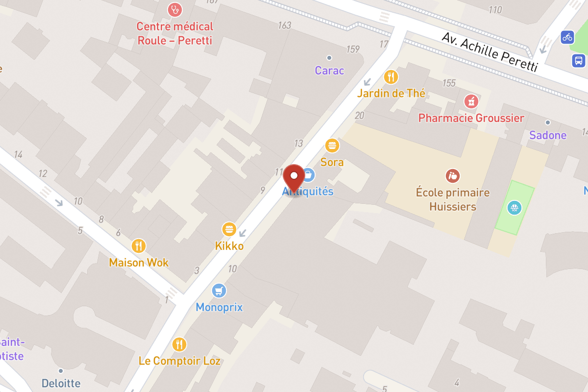 Plan de situation — 14 Rue des Huissiers