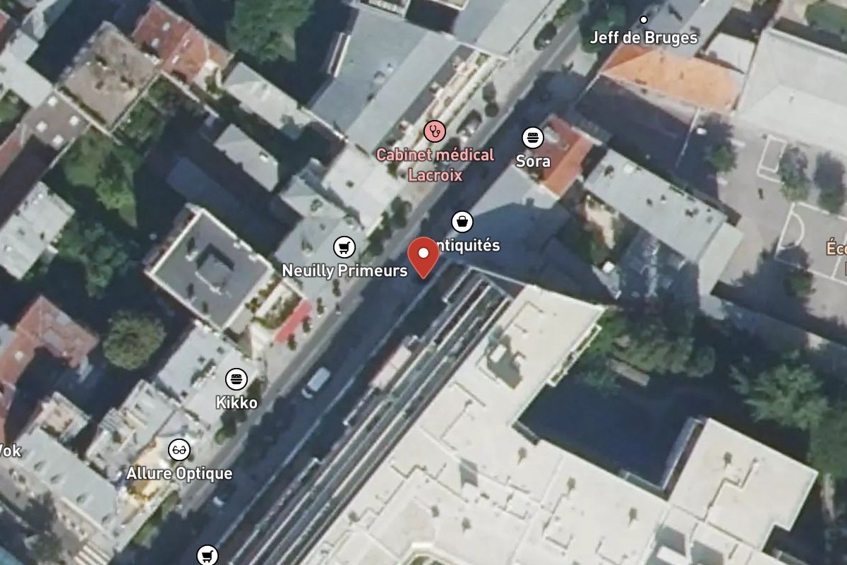 Vue satellite — 14 Rue des Huissiers