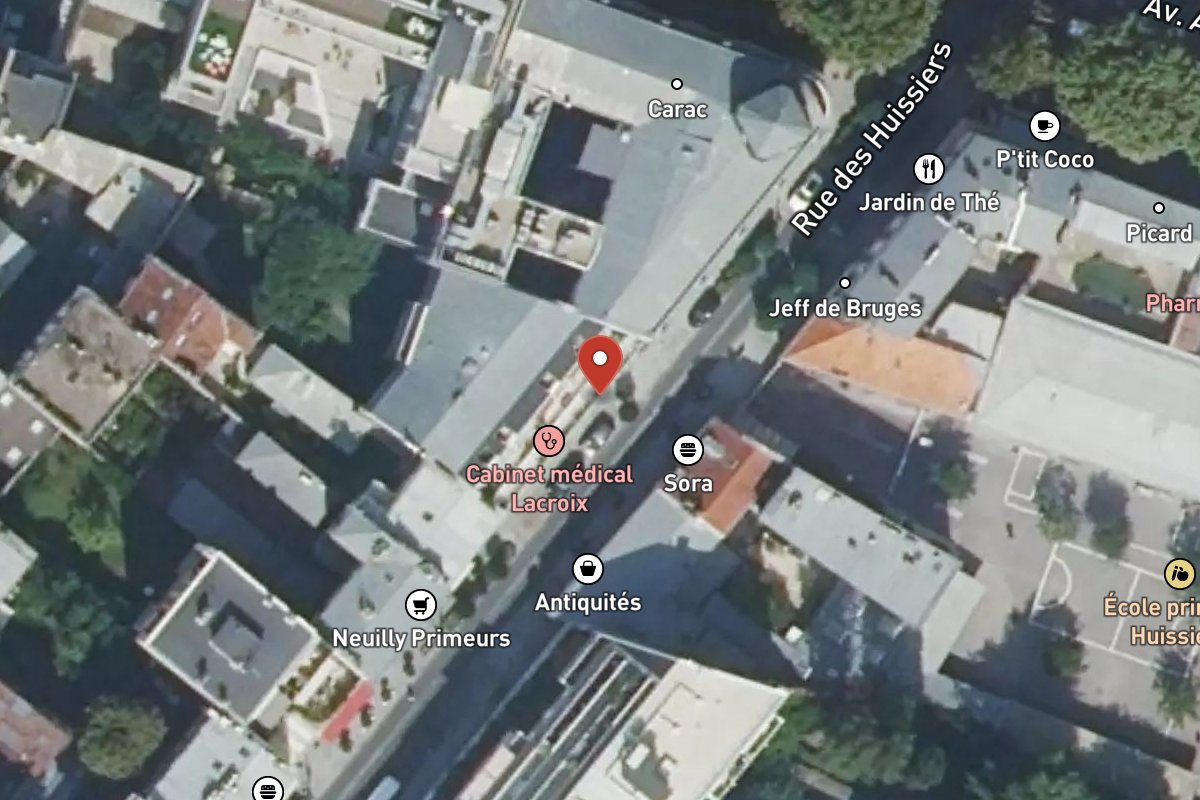Vue satellite — 15 Rue des Huissiers