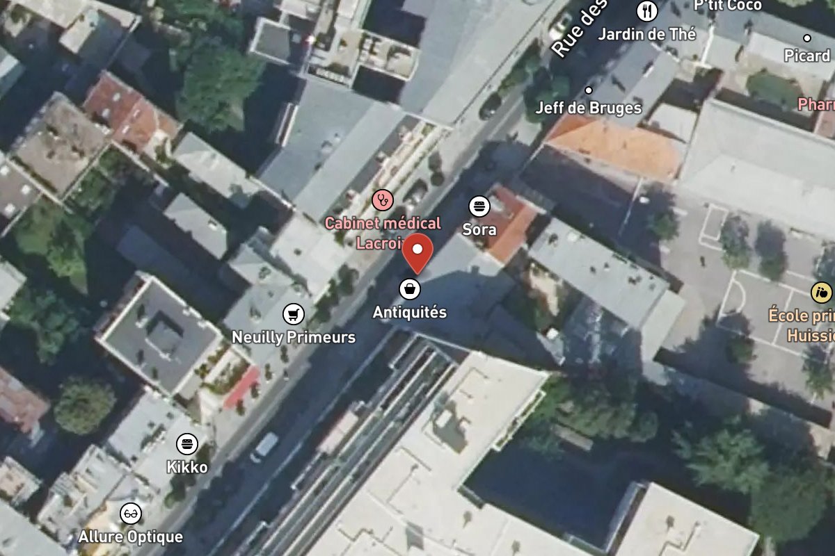 Vue satellite — 16 Rue des Huissiers