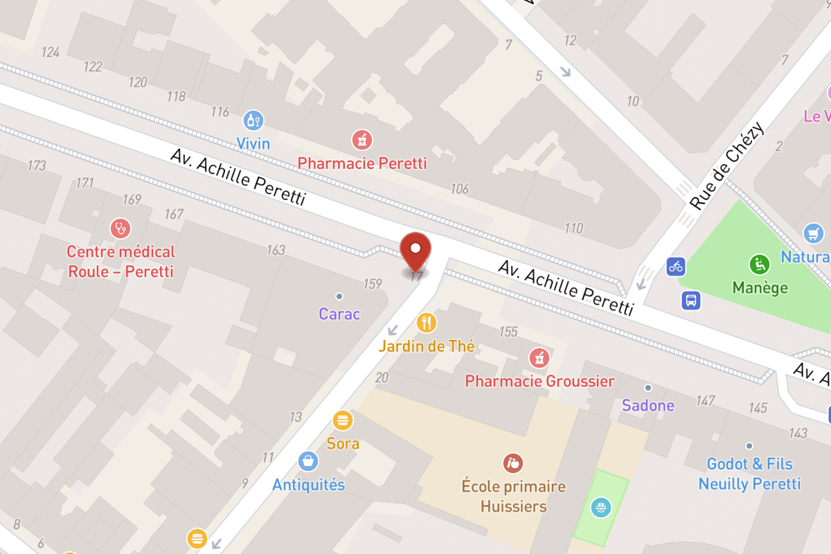 Plan de situation — 17 Rue des Huissiers