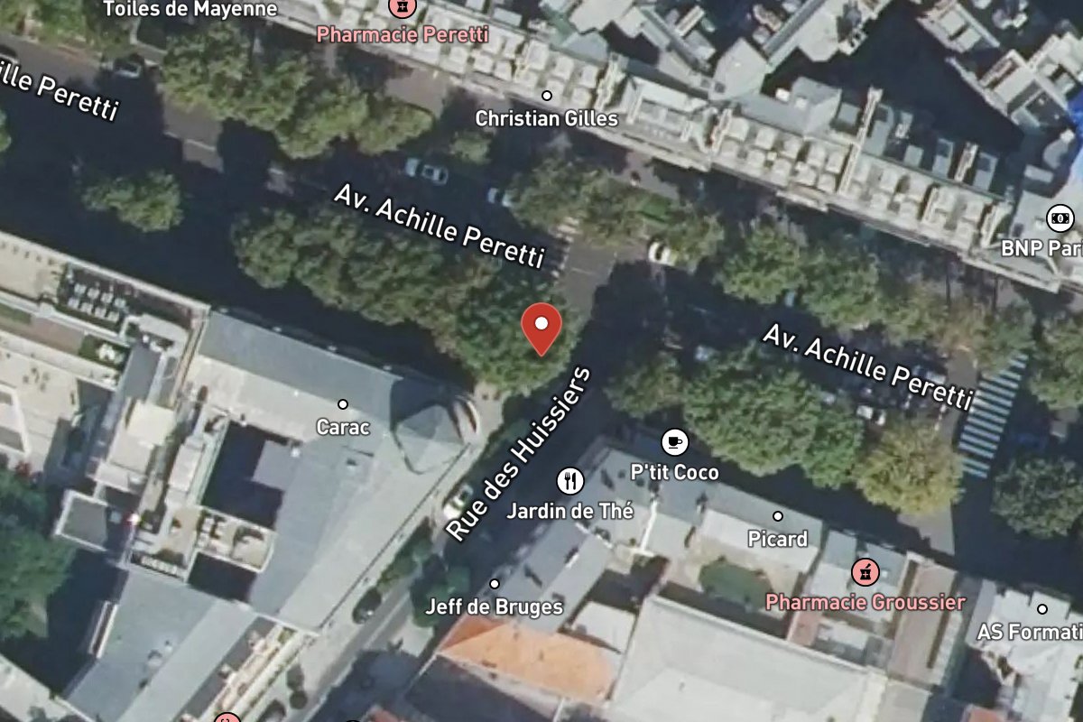 Vue satellite — 17 Rue des Huissiers