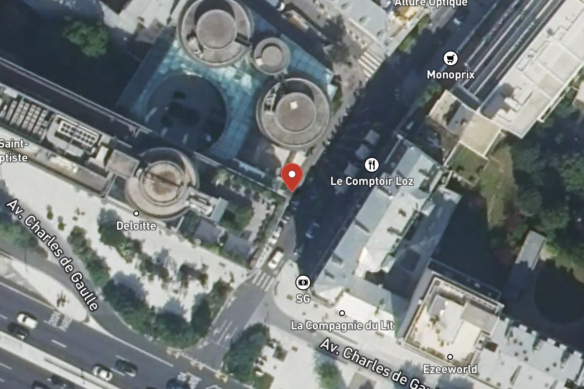 Vue satellite — 1 Rue des Huissiers