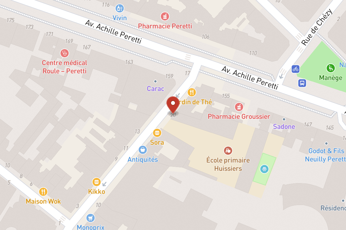 Plan de situation — 20 Rue des Huissiers