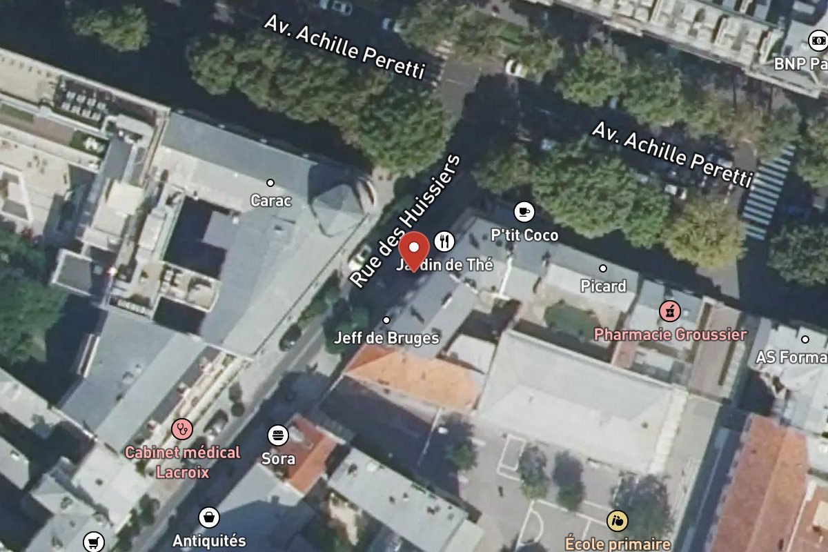 Vue satellite — 22 Rue des Huissiers