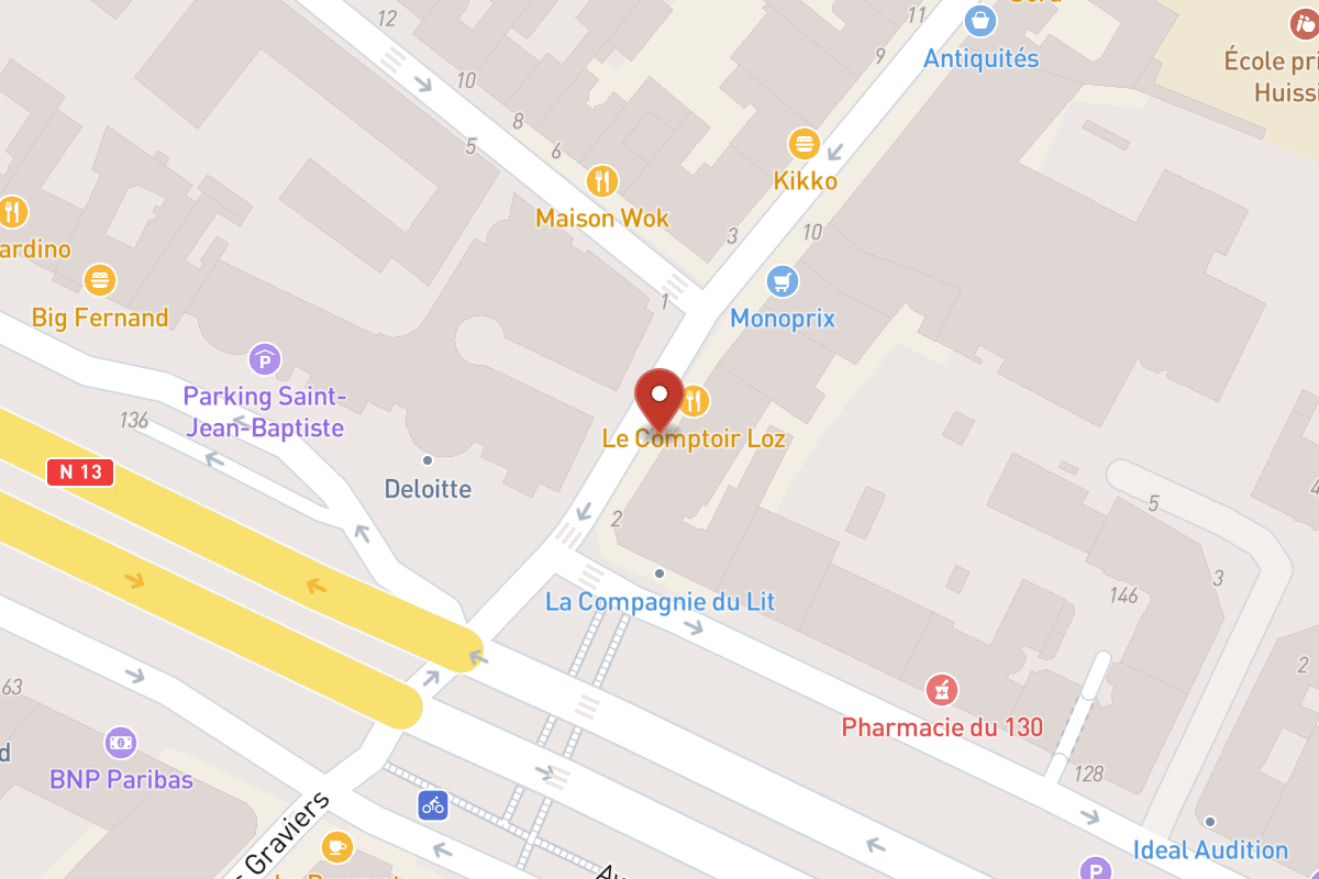 Plan de situation — 4 Rue des Huissiers