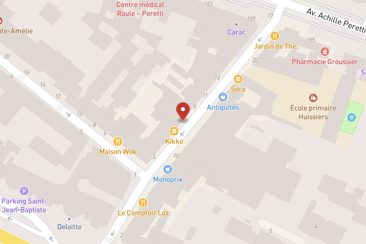 Plan de situation — 7 Rue des Huissiers