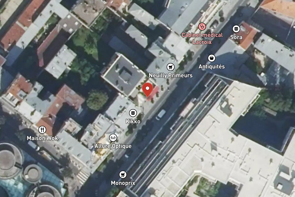 Vue satellite — 7 Rue des Huissiers
